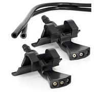 Windshield Washer Nozzle Kit Replacement for Mitsubishi Outlander 2013-2021; Wiper Spray Jet Kit by Click&Fit Accessories