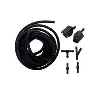 Windshield Washer Nozzles 1Set Universal Mounted onto Arm Car Windscreen Washer Wiper Water Spray Jet Nozzles Adjusted 4 Way with Pump Hose Pipe Wiper Water Sprayers(B)(A)