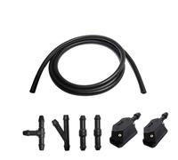 Windshield Washer nozzles Car Front Windshield Washer Nozzle 4-Way Adjustable Spray Suitable for 9mm 8mm Wide and 4mm Thick Arm Wiper Sprayer Arm Mounted Jets Nozzles(A003)