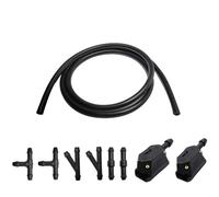 Windshield Washer nozzles Car Front Windshield Washer Nozzle 4-Way Adjustable Spray Suitable for 9mm 8mm Wide and 4mm Thick Arm Wiper Sprayer Arm Mounted Jets Nozzles(A005)