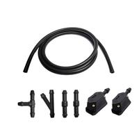 Windshield Washer nozzles Car Front Windshield Washer Nozzle 4-Way Adjustable Spray Suitable for 9mm 8mm Wide and 4mm Thick Arm Wiper Sprayer Arm Mounted Jets Nozzles(A002)