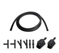 Windshield Washer nozzles Car Front Windshield Washer Nozzle 4-Way Adjustable Spray Suitable for 9mm 8mm Wide and 4mm Thick Arm Wiper Sprayer Arm Mounted Jets Nozzles(A004)