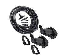 Windshield Washer Nozzles Compatible With Chevrolet For Traverse 2009-2012 For Malibu 2008-2012 2x Car Windshield Washer Spray Wiper Nozzles Hose 85381-AE020(Nozzle and 2m Hose)