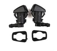 Windshield Washer Spray Nozzle Set Compatible with for jeep Windshield | for Grand for cherokee 2011-2017, Replaces 68260443AA 55079049AA 55372143AB, Black Plastic Wiper Fluid Jet Nozzles Pair