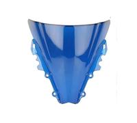Windshield Windscreen For YZF R6 600 2006 2007 For YZFR6 06 07 For YZF-R6 Windshield Double Bubble WindScreen Visor Fairing Deflector(Blue)