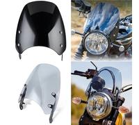 Windshield Windscreen Motorcycle Windscreen Windshield Headlight Fairing Air Flow Deflector For Bonneville T100 T120 1200cc T 100 For Thruxton