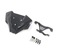 Windshield Windscreen Wind Deflector Motorcycle Motorcycle Deflector | For Duke 390 250 125 2017-2023 PC Plastics Dark Smoke/Light Smoke spoiler fairing deflector(Dark Gray)