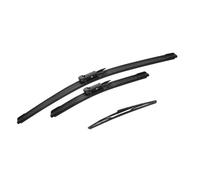 Windshield Windscreen Window 24"+19"+16" Car Wiper Front & Rear Wiper Blades Set For Renault For Koleos MK1 2008-2015 Windshield Wiper Blades