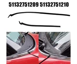 Windshield Wiper Cowl Seal 2Pcs Black Rubber for MINI R56 R57 RHD 2006-2015