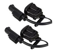 Windshield Wiper Nozzles Compatible with BMW for 5 Series E39 525i 2001 2002 2003 2pcs Windshield Wiper Washer Nozzle Spray Heated Dual Inlet Squirter Jet A61668361042