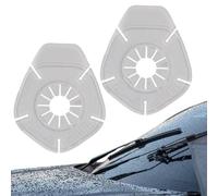 Windshield Wiper Protector Cover - Wiper Arm Hole Cover | Silicone Wipers ôt Protector | Universal Fit for Cars Trucks SUVs, Prevents Rust Dirt, 3cm Aperture, Black/Transparent