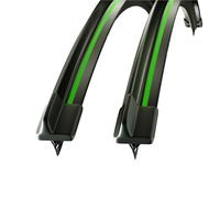 Windshield Wipers For Mitsubishi L200 Triton 2005-2020 2pieces Front Windshield Wiper Blades Windscreen Window Accessories(Black-Green,2015-2020)