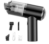 Windsky Dustaclean Handheld Vacuum - Wireless Charging Car & Home Dual-Purpose Portable Super Powerful Vacuum with Large Suction (Black)