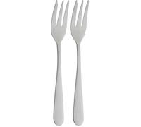 Windsor 12-Piece Pastry Fork Set, Cake/Pie Fork with Widened Prong, 18/10 Stainless Steel with Mirror Finish, Silver (Pack of 2)
