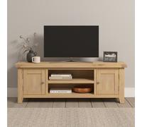 Seconique Windsor Straight Tv Unit - Natural Oak