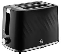 WINDSOR 2 SLICE TEXTURED TOASTER BLK; ST14071BLK (SWAN) Qty X 1