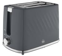 WINDSOR 2 SLICE TEXTURED TOASTER GRY; ST14071GRY (SWAN) Qty X 1
