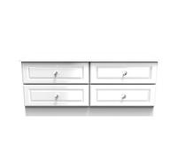 Windsor 4 Drawer Bed Box In White Gloss (Ready Assembled)