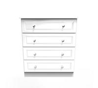 Windsor 4 Drawer Chest (Ready Assembled) Ready Assembled 2 U White One Size