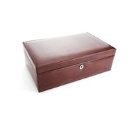 Windsor Brown Leather 10 Piece Watch Box - A19129