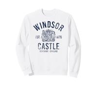 Windsor Castle Est. 1070 Berkshire England Aged Navy Print Sweatshirt
