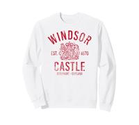 Windsor Castle Est. 1070 Berkshire England Aged Red Print Sweatshirt