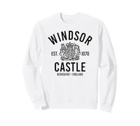 Windsor Castle Est. 1070 Berkshire England Black Print Sweatshirt