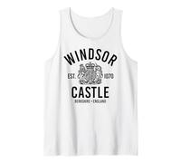 Windsor Castle Est. 1070 Berkshire England Black Print Tank Top