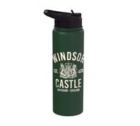 Windsor Castle Est. 1070 Berkshire England Cream Distressed Stainless Steel Insulated Water Bottle