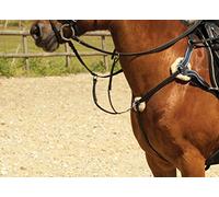 Windsor Equestrian Horses Leather 5 Point Breastplate Black Pony