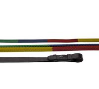Windsor Equestrian Multi Coloured Rubber Covered Reins