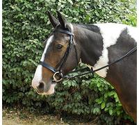 Windsor Hunter Bridle Havana Leather with wide Cavasson Noseband FULL With Rubber Reins