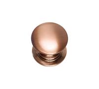 Windsor Kitchen Cabinets Round Knob, 38mm Diameter, Antique Copper, Pack Of 2
