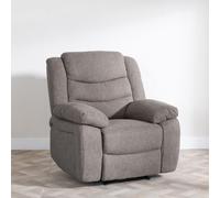 Windsor Recliner Armchair - Brown Fabric