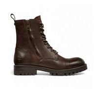 Windsor Smith Men's Leather Military Lace-Up Combat Boots - Willem in Maroon | Size: 9 Windsor Smith Maroon 9