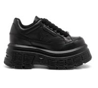Windsor Smith Womens Black Chunky Trainers Leather Platform Sneakers - Swerve