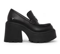 Windsor Smith Womens Black Platform Shoes Leather Loafers - Spolied