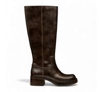 Windsor Smith Women's Faux Leather Knee-High Western Riding Boots - Technique in Brown | Size: 3 Windsor Smith Brown 3