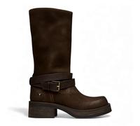 Windsor Smith Womens Gotcha Brownie Suede Leather Mid-Calf High Western Riding Heel Platfom Boots