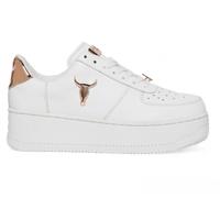 Windsor Smith Womens White Leather Trainers Platform Chunky Sneakers - Rich