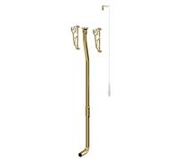 Windsor Traditional High Level Cistern Flush Pipe Kit | Brushed Brass | Stainless Steel | 38mm x 1750mm x 200mm