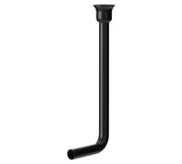 Windsor Traditional Low Level Cistern Flush Pipe Kit | Matt Black | Stainless Steel | 38mm x 480mm x 200mm