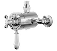 Windsor Traditional Polished Exposed Thermostatic Shower Valve | Chrome | Brass | 150mm x 145mm x 138mm