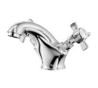 Windsor Traditional Polished Mono Basin Mixer Tap | Chrome | Brass | 204.4mm x 105mm x 141.5mm