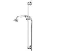 Windsor Traditional Polished Shower Slide Rail Kit | Chrome | Brass | 60mm x 668mm x 66mm