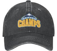 Windsoul Baseball Cap Denver is Home of The Champs Caps Fashion Washed Denim Outdoor Adjustable Casquette Streetwear Cowboy Hat Cool