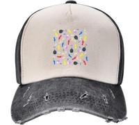 Windsoul Men's Retro Cowboy Hat Vintage Cartoon Baseball Caps Unisex Distressed Denim Snapback Cap Outdoor Running Golf Adjustable Hats Cap The Gift