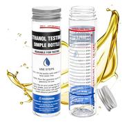 Windspeed 2 Pack e85 Ethanol Tester Bottle, E85 Fuel Gasoline Octane Level Tester with Wide Mouth and Bold Markings Design, Clear Results in Minutes