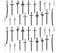 Windspeed 40 Pcs Sword Bookmark Silver Antique Swords Bookmark