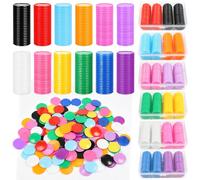 Windspeed 600Pcs 12 Colors Bingo Chips with Sorting Storage Box 2.5 cm Plastic Poker Chips Learning Counters, Counting Discs for Fun and Learning (1 inch)
